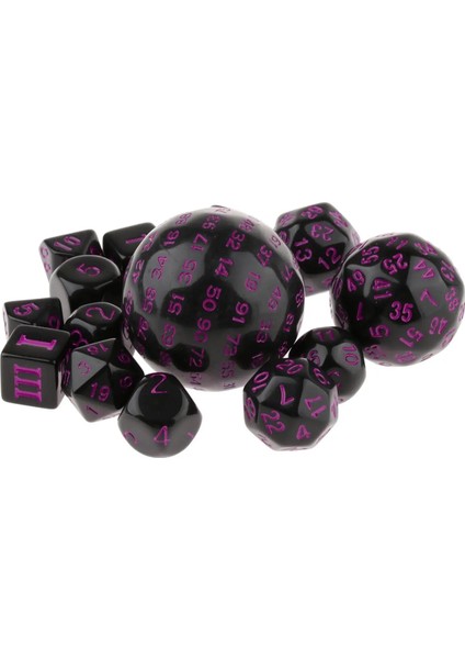 Mor Tarzı Mtg Dnd Rpg Rol Oynama Partisi Masa Oyunu Sahne Için Çok Taraflı Zar (Yurt Dışından) indirimleri