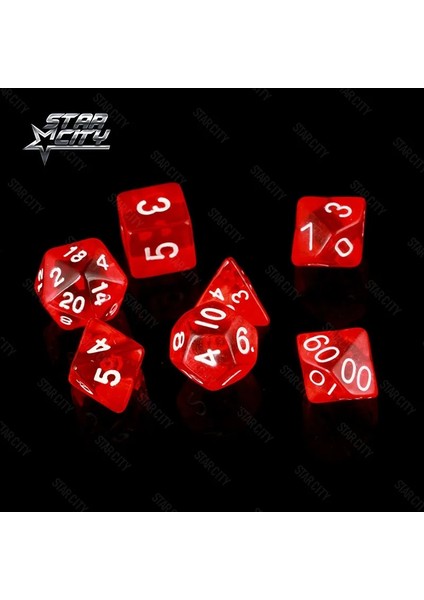 Şarap Stili 7 Adet Çok Taraflı Zar Seti D4, D6, D8, D10, D10%, D12, D20 Masa Oyunu Rpg Dungeons And Dragons Için Renkli Aksesuarlar Dnd Mtg (Yurt Dışından)