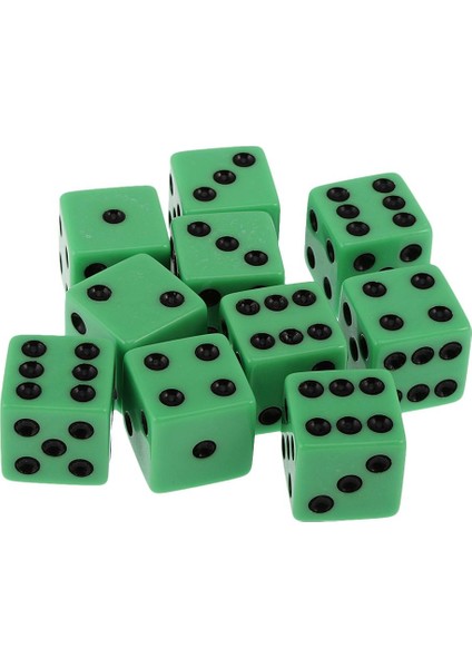 Yeşil Stil Akrilik mm Paketi D&d Rpg Için Altı Taraflı D6 Nokta Zar Masa Oyunu Parti Casino Eğlenceli Aile Pub Oyunu Hediye (Yurt Dışından)
