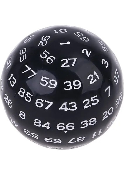 W Stili Des Çokyüzlü Zar D100 Masa Tahtası Rol Oynama Oyunu Bar Kulüp Partisi Için Çok Taraflı Akrilik Zar (Yurt Dışından)