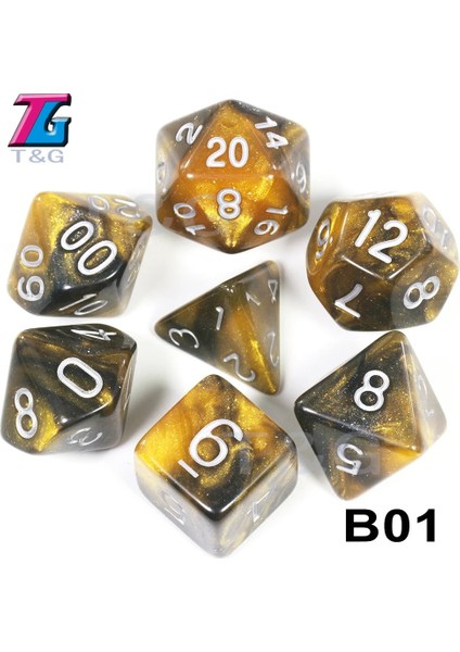B01 Stili Renkli Evren Galaxy Zar Seti D4-D20 Dnd Rpg Noel Hediyesi Seçmek Için En Iyi Giftolors (Yurt Dışından)