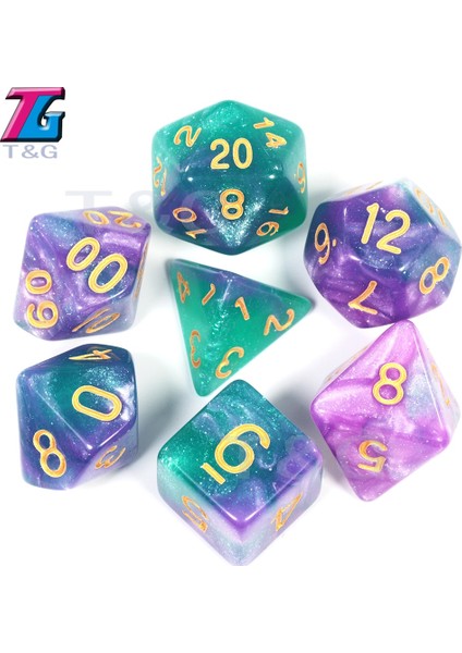 B01 Stili Renkli Evren Galaxy Zar Seti D4-D20 Dnd Rpg Noel Hediyesi Seçmek Için En Iyi Giftolors (Yurt Dışından) indirimleri