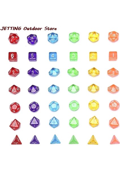 Kırmızı Stil Yaratıcı Oyun Zar D&d Renkli Çok Renkli Zar Karışık Yeni Arrilval (Yurt Dışından) fırsatları