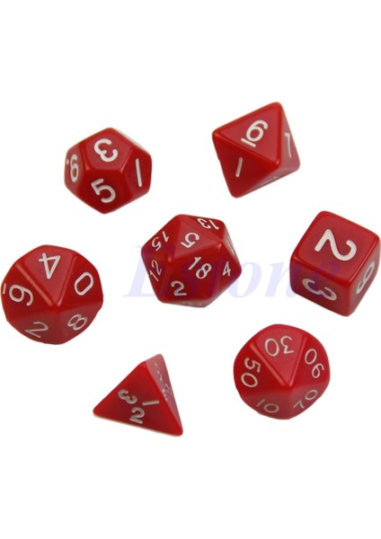 Yeşil Stil Dungeons&dragons Rpg Poly Dice Gameet Için Çok Renkli Taraflı Kalıp D4 D6 D8 D10 D12 D20 (Yurt Dışından) indirimleri