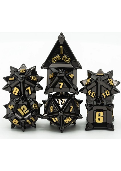 Renkli Stil Cusdie Fırıldak Metal D&d Zar Seti, Dnd Zar, Çokyüzlü Zar Seti, Rol Yapma Oyunu Için Mtg Pathfinder (Yurt Dışından)