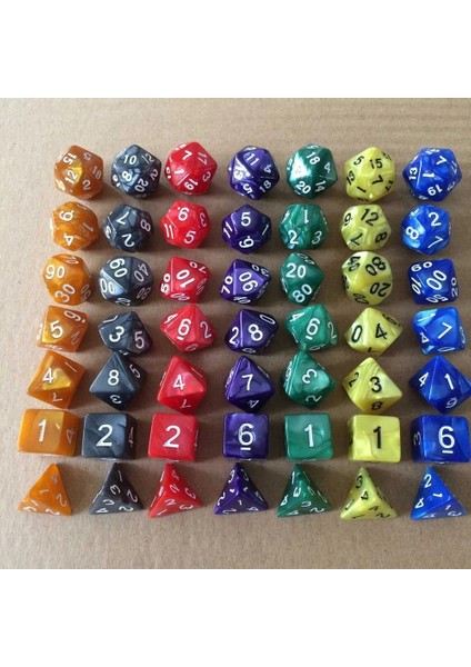 Kırmızı Stil Liplasting ve Oyun Çok Taraflı Zar Oyunu Partiler Için Karışık Renkli Zar Oynama Trpg Gamer (Yurt Dışından) indirimleri