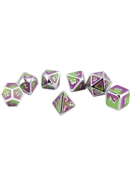 NO.435 Tarzı Dragon Ölçekler Metal Zar Dnd Rpg Mtg Masa Oyunları Için Kılıflı D4 D6 D8 D10 D12 D20 (Yurt Dışından)