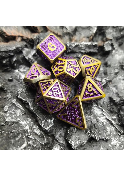 NO.337 Tarzı Yeni Stil Galaxy Metal D&d Zar, Metal Dnd Zar, Çokyüzlü Metal Zar Seti, Rol Yapma Oyunu Için Mtg Pathfinder (Yurt Dışından) modelleri