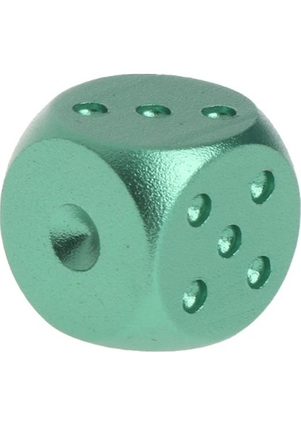 Yeşil Stil H053 Dices Alüminyum Çokyüzlü Metal Katı Club Bar Zar Oyun Oynama Aracı (Yurt Dışından)