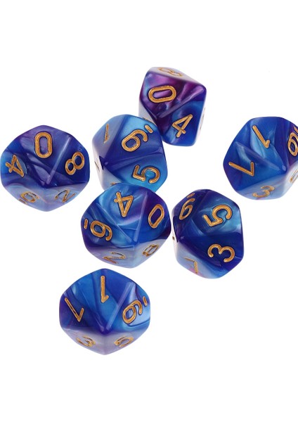 Kırmızı Mavi Tarzı Ded Dice D10 Yüksek Için Çokyüzlü Zar (Yurt Dışından) fırsatları