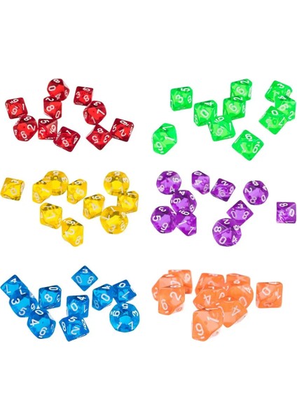 Mavi Stil Ded D10 Dices Rpg Dungeons & Dragons Rol Yapma Oyunları Parti Favor Tahta Oyunu Severler Zar Oyuncak Hediye (Yurt Dışından)