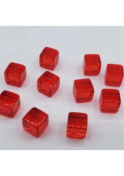 Mavi Stil Et Ransparent Renkli Kristal Küpler Blokları Boş D6 Zar Satranç Parçası, Bulmaca Tahta Oyunları Için Sağ Açılı Elek ile (Yurt Dışından) fırsatları