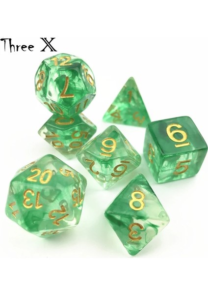 A10 Stili Nebular ve Oyunlar De Mesa Zar Siyah Kırmızı Yeşil D4 D6 D8 D10 D10% D20 Dnd Rpg Masa Oyunu Zar (Yurt Dışından)