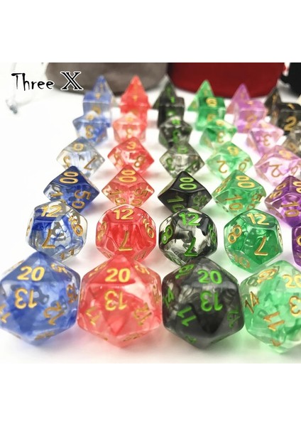 A10 Stili Nebular ve Oyunlar De Mesa Zar Siyah Kırmızı Yeşil D4 D6 D8 D10 D10% D20 Dnd Rpg Masa Oyunu Zar (Yurt Dışından)