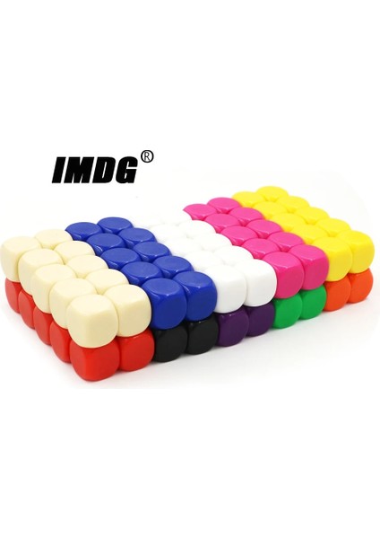 Mor Tarzı Ack Boş Zar Akrilik Ulticolor #16 Öğretim Sahne Oyun Aksesuarları Matematiksel Araçlar Yuvarlak Köşe (Yurt Dışından) modelleri