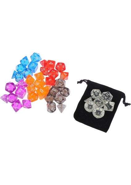 Lacivert Tarzı Masa Oyunları Için Çokyüzlü Zar Seti Rpg Mtg D4 D6 D8 D10 D% D12 D20 Seçim Için 6 Renk (Yurt Dışından) indirimleri