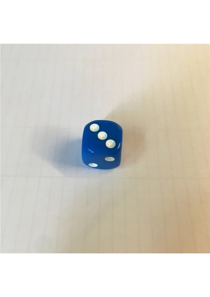 Mavi Stil Ulti Renkli Altı Taraflı Nokta D6 Oyun Oynama Zar Seti Bar Pub Kulübü Parti Masa Oyunu Için Opak Zar (Yurt Dışından)