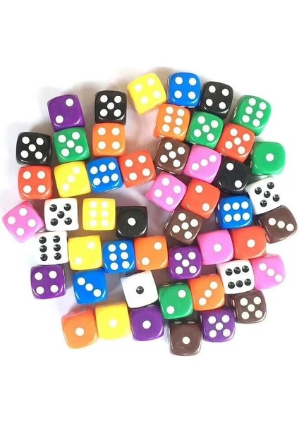 Mavi Stil Ulti Renkli Altı Taraflı Nokta D6 Oyun Oynama Zar Seti Bar Pub Kulübü Parti Masa Oyunu Için Opak Zar (Yurt Dışından) fiyatları