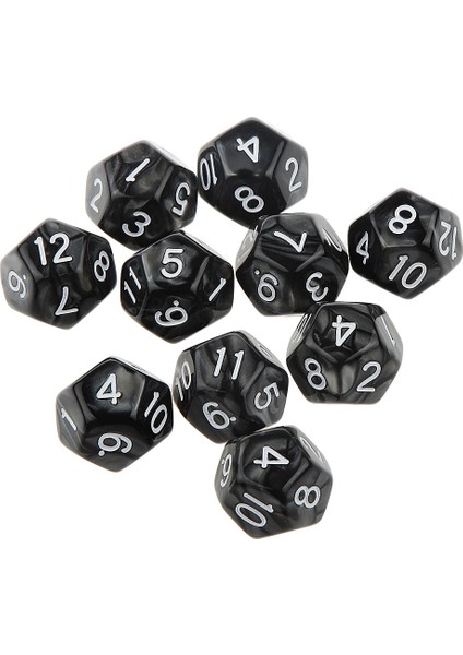 D12 Beyaz Stil Renkli On Iki Taraflı Zar D6 D10 D12 D & D Rpg Oynarken Parti Akrilik Oyunları Dices Komik Aile Pub Kulübü Oyun Aksesuarları (Yurt Dışından) modelleri