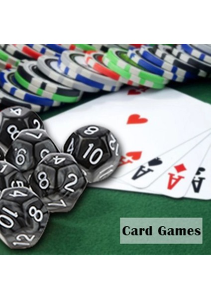 D12 Beyaz Stil Renkli On Iki Taraflı Zar D6 D10 D12 D & D Rpg Oynarken Parti Akrilik Oyunları Dices Komik Aile Pub Kulübü Oyun Aksesuarları (Yurt Dışından) indirimleri