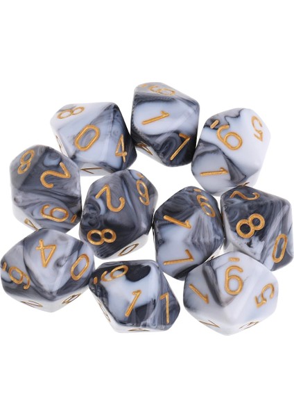 Mor Kırmızı Stil Parti Masa Masa Oyunları Için 10 Adet Zar Seti De Zar D10 Çokyüzlü Zar (Yurt Dışından) indirimleri