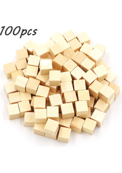 Ahşap Renk Stili Et Ahşap Küpler Bloklar Boş Zar Dıy Jetonları Yeni Ürünler Kare Köşe Renkli Tahta Oyun Küpleri Erken Eğitim (Yurt Dışından)
