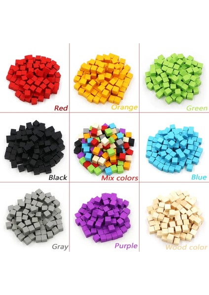 Ahşap Renk Stili Et Ahşap Küpler Bloklar Boş Zar Dıy Jetonları Yeni Ürünler Kare Köşe Renkli Tahta Oyun Küpleri Erken Eğitim (Yurt Dışından) modelleri