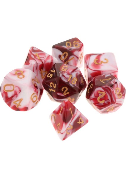 Beyaz Mavi Tarzı 7 Adet Akrilik Çokyüzlü Zar Masa Oyunları D4 D6 D8 D10 D12 D20 Mtg Dnd Rpg Parti Casino Rol Oynayan Zar Oyunu Accs (Yurt Dışından) fırsatları