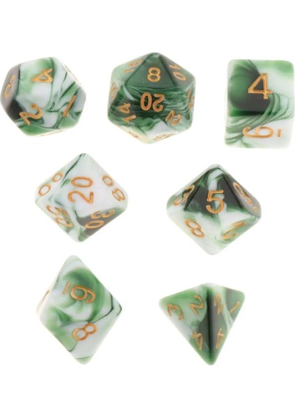 Beyaz Mavi Tarzı 7 Adet Akrilik Çokyüzlü Zar Masa Oyunları D4 D6 D8 D10 D12 D20 Mtg Dnd Rpg Parti Casino Rol Oynayan Zar Oyunu Accs (Yurt Dışından) indirimleri
