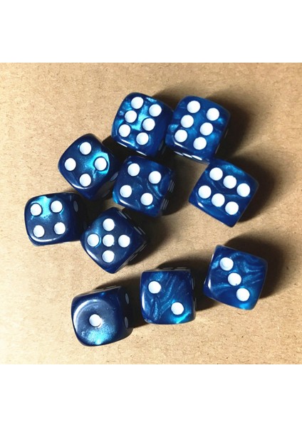 B6 Stili Et Yuvarlak Köşe Inci Mücevher Zar 6 Taraflı Zar Oynama Masa Tahtası Bar Oyunları Parti Komik Araçlar Eğlence Malzemeleri (Yurt Dışından)