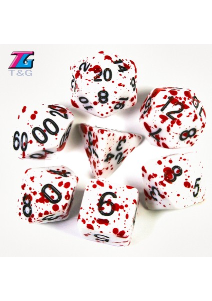 C03 Stili Çokyüzlü Zar Trpg Dnd Gameet D4 D6 D8 D10 D12 D20 Masa Oyunu Için Çok Taraflı (Yurt Dışından) fiyatları