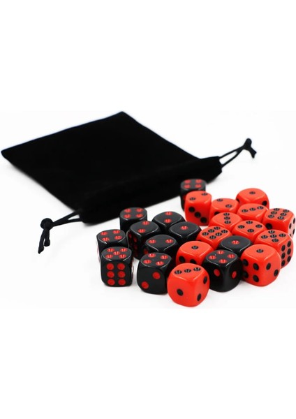 S0008-B3 Stili Redblack Zar Seti Akrilik Dicedes Içme Zar Kumar Komik Bar Pub Masa Oyunları Zar Kadife Çanta Hediyeler ile (Yurt Dışından) modelleri