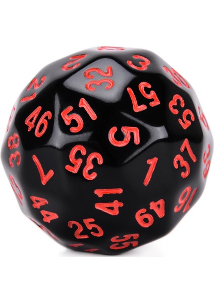 Siyah W Kırmızı Mürekkep Stili D60 Çokyüzlü Zar Opak Renkli Masa Üstü Rol Yapma Oyunları Için Altmış Taraflı Dnd (Yurt Dışından) fiyatları