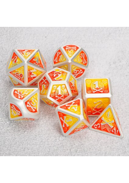 Tp8 Stili Dnd Zar Seti Rpg Zar Tahtası Oyunu Zar Için Zindan ve Ejderha Zar Çokyüzlü Metal Zar Dijital Dişli D&d Zar Hediye Zar (Yurt Dışından)