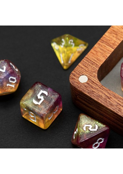Gül Kırmızı Mavi Tarzı Et Yeni Orak Yazı Tipi Dnd Zar Seti D4~D20 Warhammer Dungeons And Dragons Için Çokyüzlü Zar Rol Yapma Masa Oyunu ​rpg D&d (Yurt Dışından)