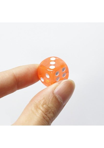 No 3 Tarzı Lot Fileto Köşe Zar Seti Clubpartyaile Oyunları Için Renkli Şeffaf Akrilik Zar (Yurt Dışından)