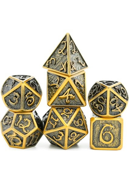 CD09 Gökkuşağı Stili Cusdie Dragon Yazı Tipi Metal D&d Zar, Uğurlu Bulut, Dnd Zar, Çokyüzlü Zar Seti, Rol Yapma Oyunu Için Mtg Pathfinder (Yurt Dışından) fırsatları