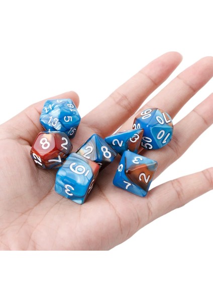 Kırmızı Stil Trpg Board Game Dungeons And Dragons D4-D20 Için Akrilik Çokyüzlü Zar (Yurt Dışından)