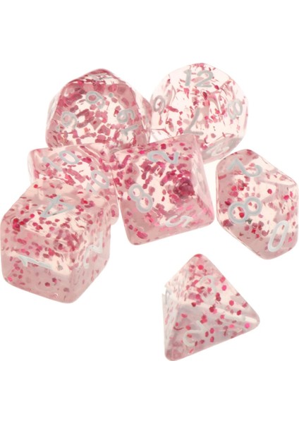 Kırmızı Mavi Tarzı 7 Parça Çok Taraflı Yıldızlı Gökyüzü Numarası Zar Tahta Oyunu Parti Ktv Için Dnd Rpg Mtg Masa Oyunu Zar Seti D4 D6 D8 D10 D12 D20 (Yurt Dışından) fırsatları