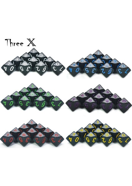 Şeffaf Kırmızı Stil D10 Zar Seti-10 D10, Matematik Zar Oyunları Için Mükemmel - Ded Çokyüzlü Plastik Masa Üstü Rpg (Yurt Dışından) fiyatları