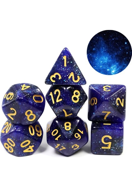 A05 Stili Super Universe Galaxy Zar Seti Dnd Masa Üstü D4-D20 Rpg En Iyi Giftolors (Yurt Dışından)