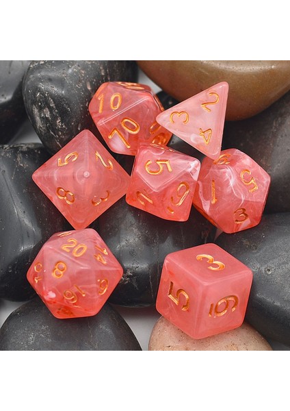 Beyaz Stil Poludie Et Dnd Zar Seti Girdap Altın Yazı Tipi Çokyüzlü Zar D4 D6 D8 D10 D% D12 D20 Rol Yapma Oyunu Için Rpg Mtg D&d (Yurt Dışından) modelleri