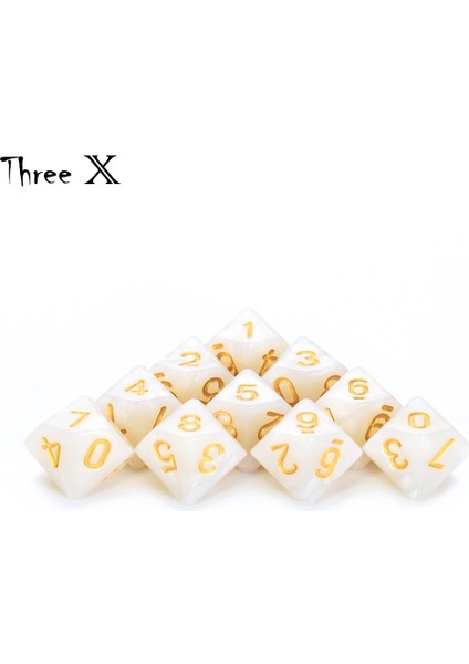 Siyah Yeşil Stil D10 Zar Seti-10 D10, Matematik Zar Oyunları Için Mükemmel - Ded Çokyüzlü Plastik Masa Üstü Rpg (Yurt Dışından) modelleri