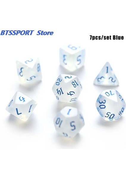 Yeşil Stil Yanardöner Glitter Çokyüzlü Zar Seti D4 D6 D8 D10 D% D12 D20 Masa Oyunu Için (Yurt Dışından) modelleri