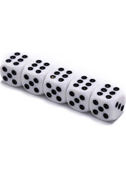 IKI60 Tarzı Siyah Beyaz Akrilik Çokyüzlü Zar Seti D6 Yuvarlanan Zar Içme 6 Taraflı Casino Poker Oyunu Bar Partisi Trpg Masa Oyunu Zarları (Yurt Dışından) fırsatları