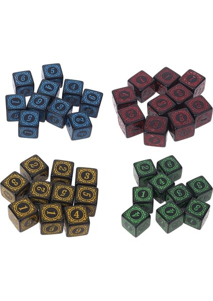 Lacivert Tarzı D6 Çokyüzlü Zar Kare Kenarlı Numaralı Zar Boncuk Bar Kulübü Partisi Için Masa Masa Oyunu (Yurt Dışından) fiyatları