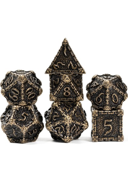Bronz Tarzı Cusdie Dagger Metal D&d Zar, Dnd Zar, Çokyüzlü Zar Seti, Rol Yapma Oyunu Için Mtg Pathfinder (Yurt Dışından)