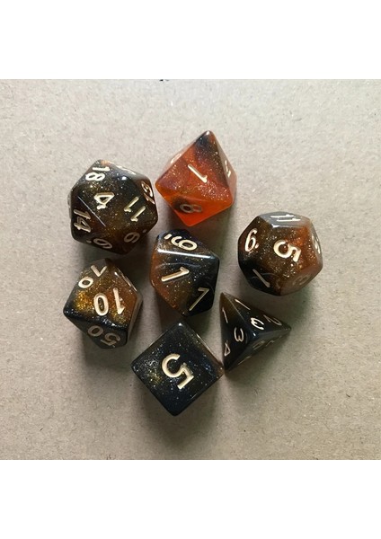 SZ-0004-4 Stilleri Et Yıldızlı Gökyüzü Renkli Çok Yüzlü Zar Seti Rol Oynama Için Çokyüzlü Zar Masa Oyunu Rpg Dungeons And Dragons Dnd Mtg (Yurt Dışından)