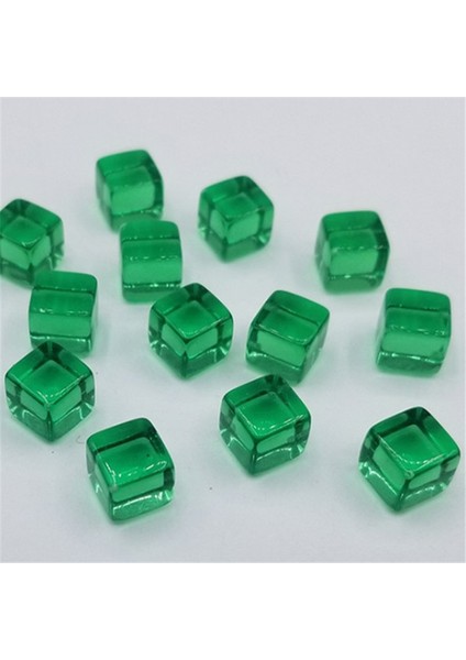 Sarı Stil Et Ransparent Renkli Kristal Küpler Blokları Boş D6 Zar Satranç Parçası, Bulmaca Tahta Oyunları Için Sağ Açılı Elek ile (Yurt Dışından) indirimleri