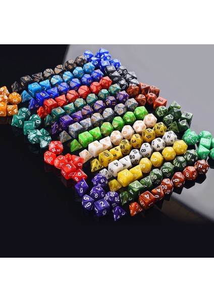 Kırmızı A Stili Pearl Swirl Çokyüzlü 7-Die Dnd Zar Seti D4 D6 D8 D10 D% D12 D20 Trpg Zar Oyunu Meraklıları Için (Yurt Dışından) modelleri